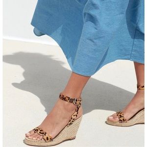 Loeffler Randall Leopard Parker Wedge Size 8.5